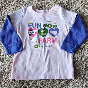 2/$20 John Deere long sleeve shirt